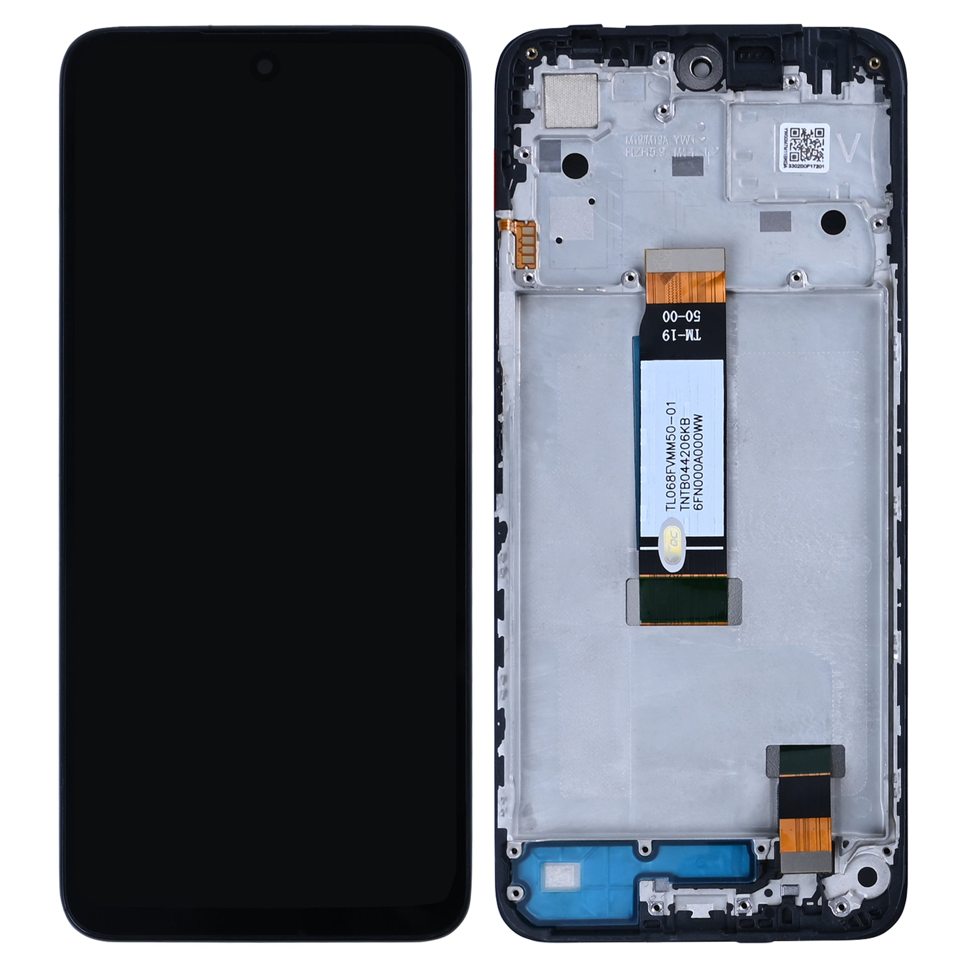Xiaomi Redmi 12 4G, 12 5G Display And Digitizer With Frame Black OEM