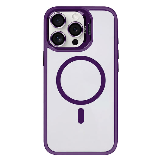 Rixus Classic 03 Case With MagSafe Compatible For Apple iPhone 14 Pro Deep Purple