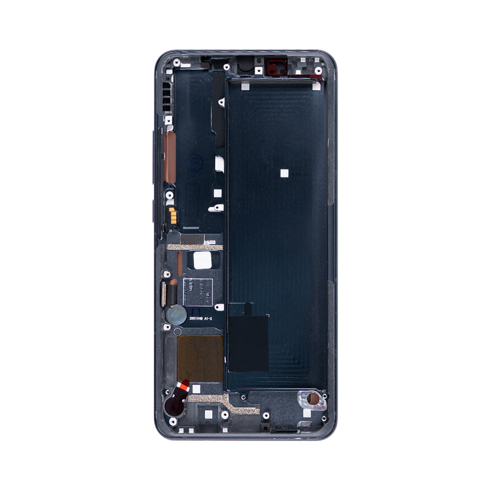 Xiaomi Mi Note 10, Mi Note 10 Pro, Mi Note 10 Lite Display And Digitizer With Frame Midnight Black OEM