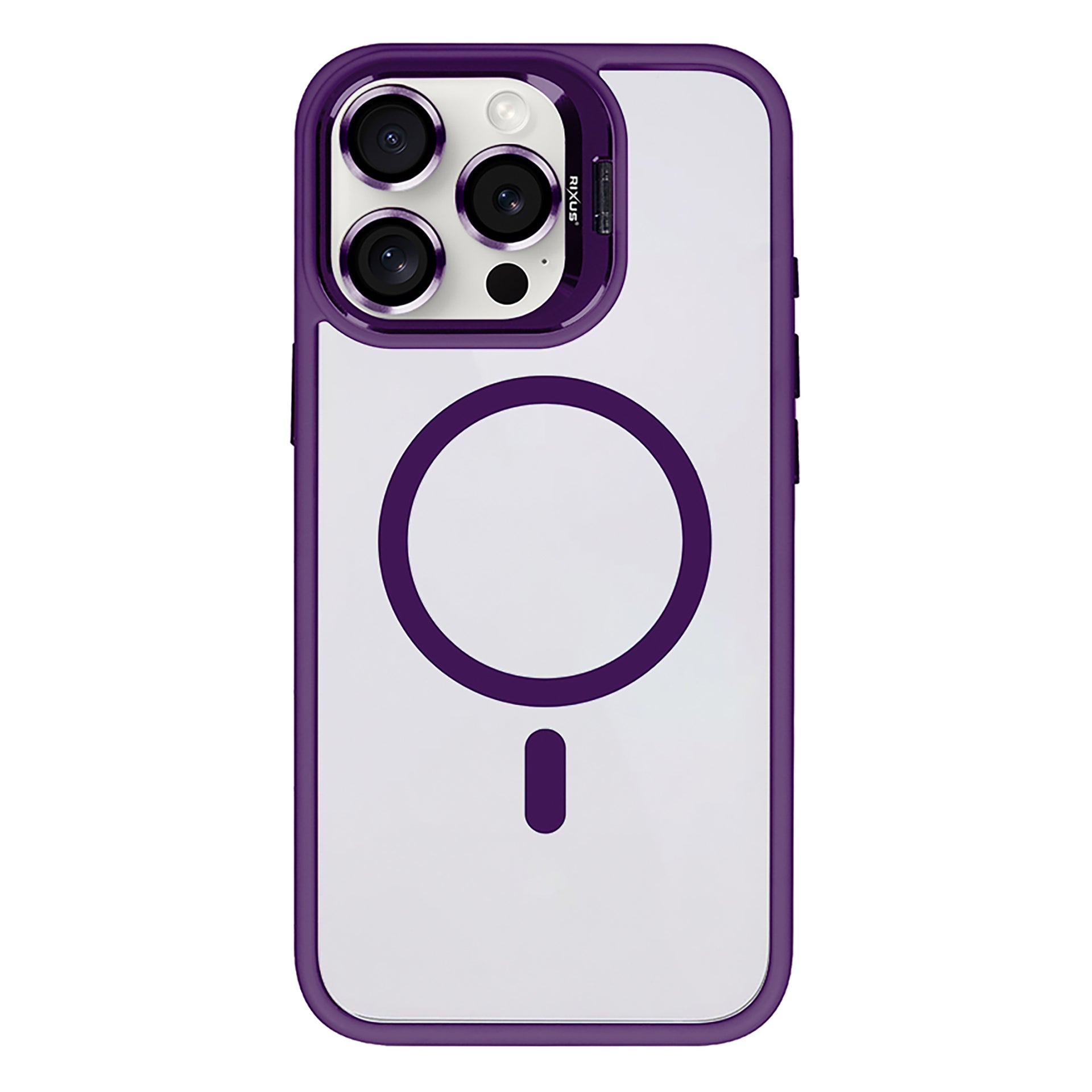 Rixus Classic 03 Case With MagSafe Compatible For Apple iPhone 14 Pro Max Deep Purple