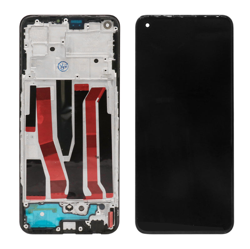 Oppo A94 5G CPH2211 Display And Digitizer With Frame Fluid Black OEM