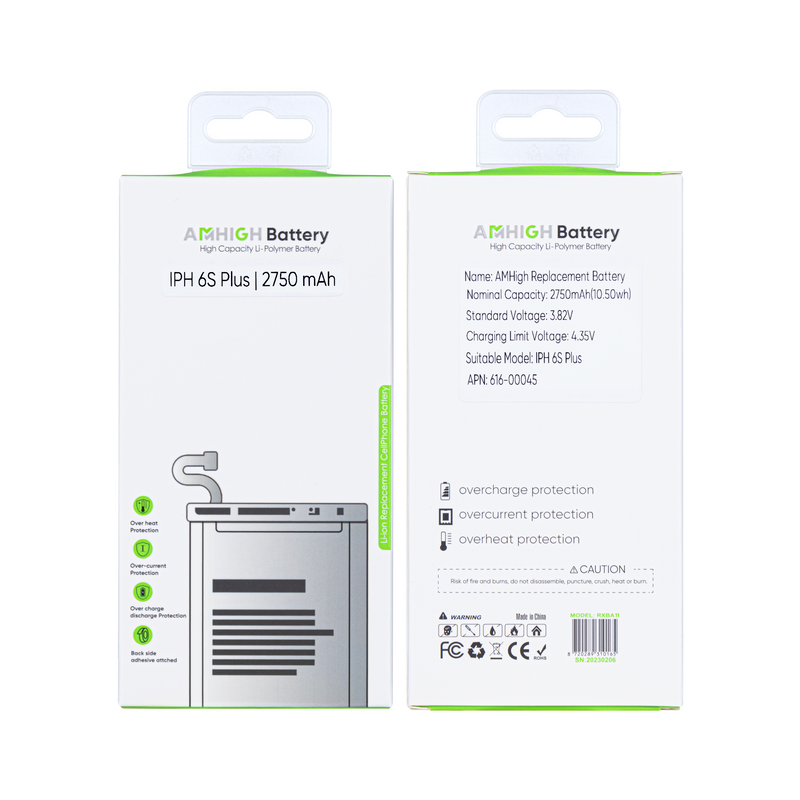For iPhone 6S Plus Battery with ZY-Chip