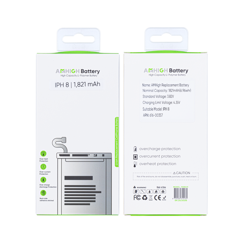 For iPhone 8 Battery with ZY-Chip