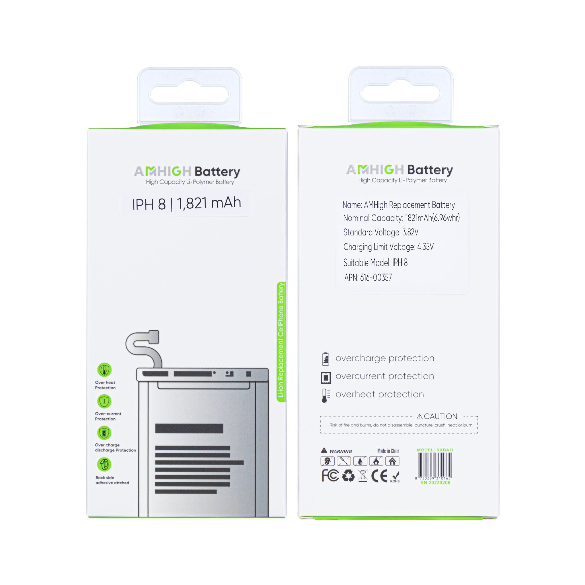 For Apple iPhone 8 Battery With ZY-Chip OEM