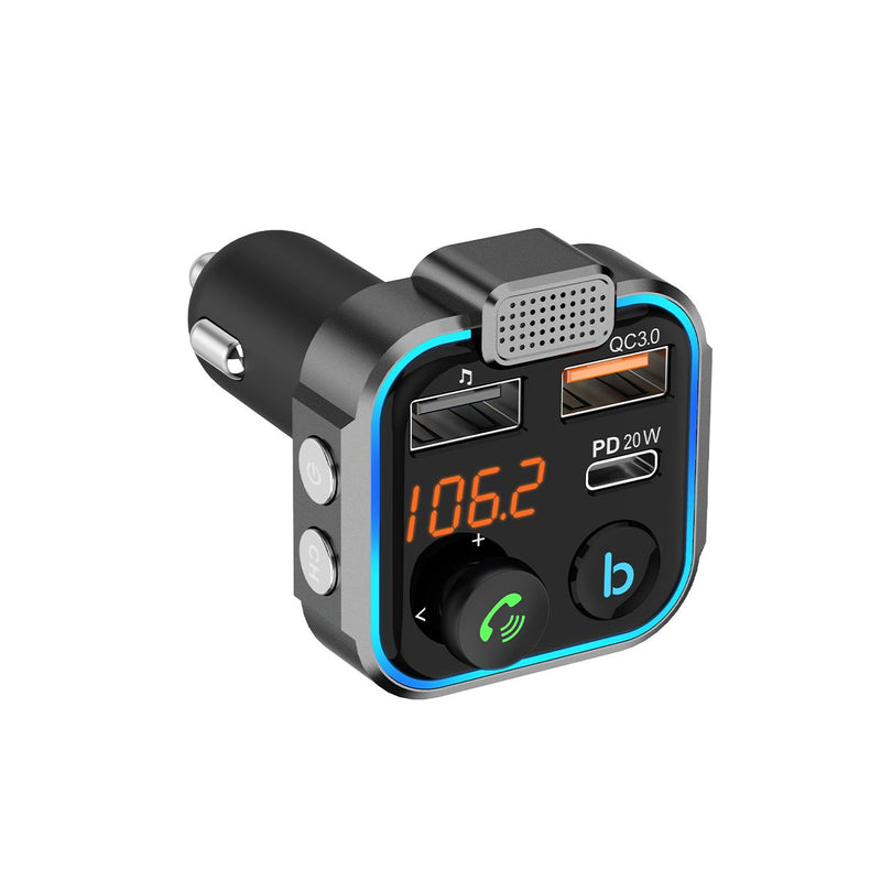 Rixus RXBT30 Car FM Bluetooth Transmitter Black