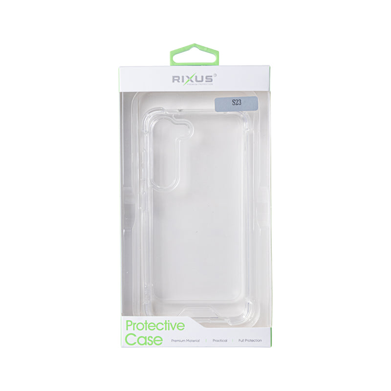 Rixus Anti-Burst Case For Samsung Galaxy S23 S911B Transparent