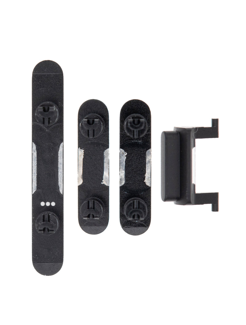 For iPhone Xr Buttons Set Black (4pc)