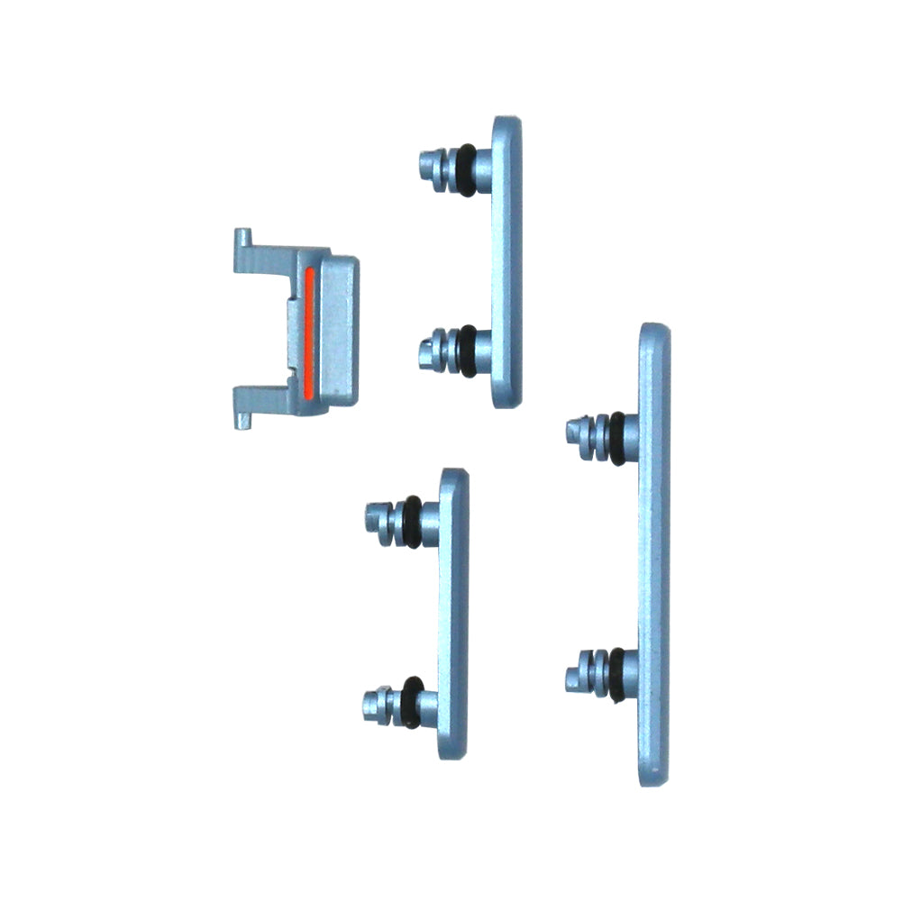 For Apple iPhone XR Side Button Set Blue OEM (4pcs）