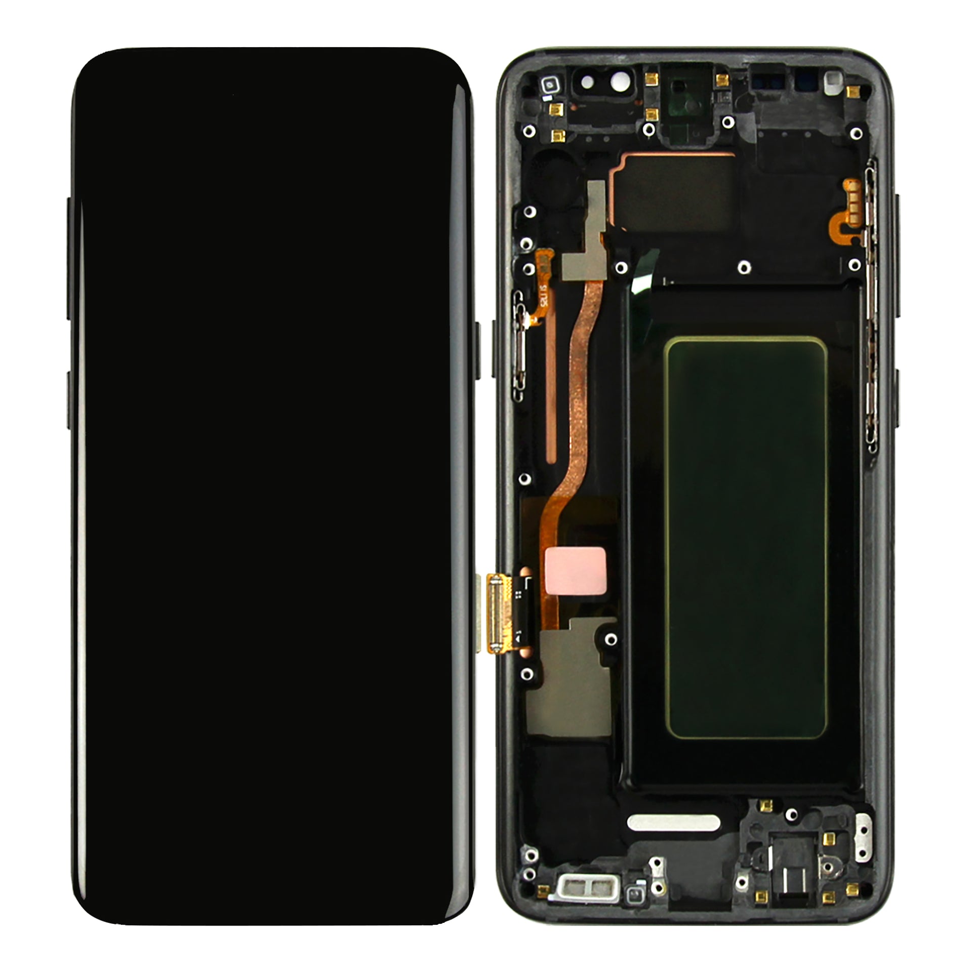 Samsung Galaxy S8 G950F Display And Digitizer With Frame Black Refurbished