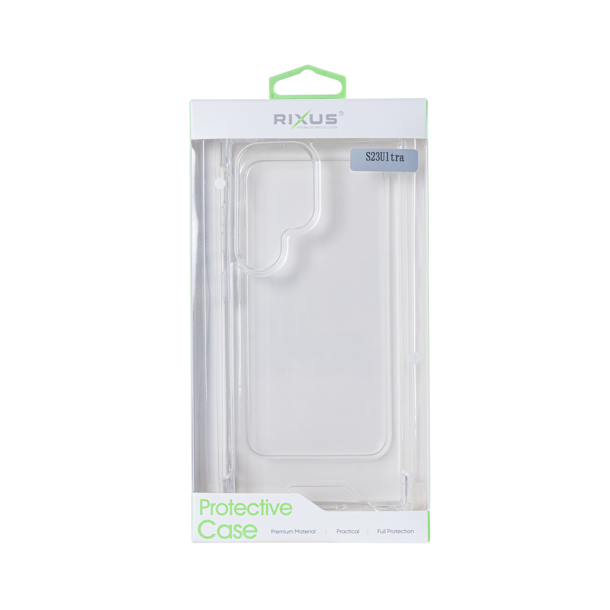 Rixus Anti-Burst Case For Samsung Galaxy S23 Ultra Transparent