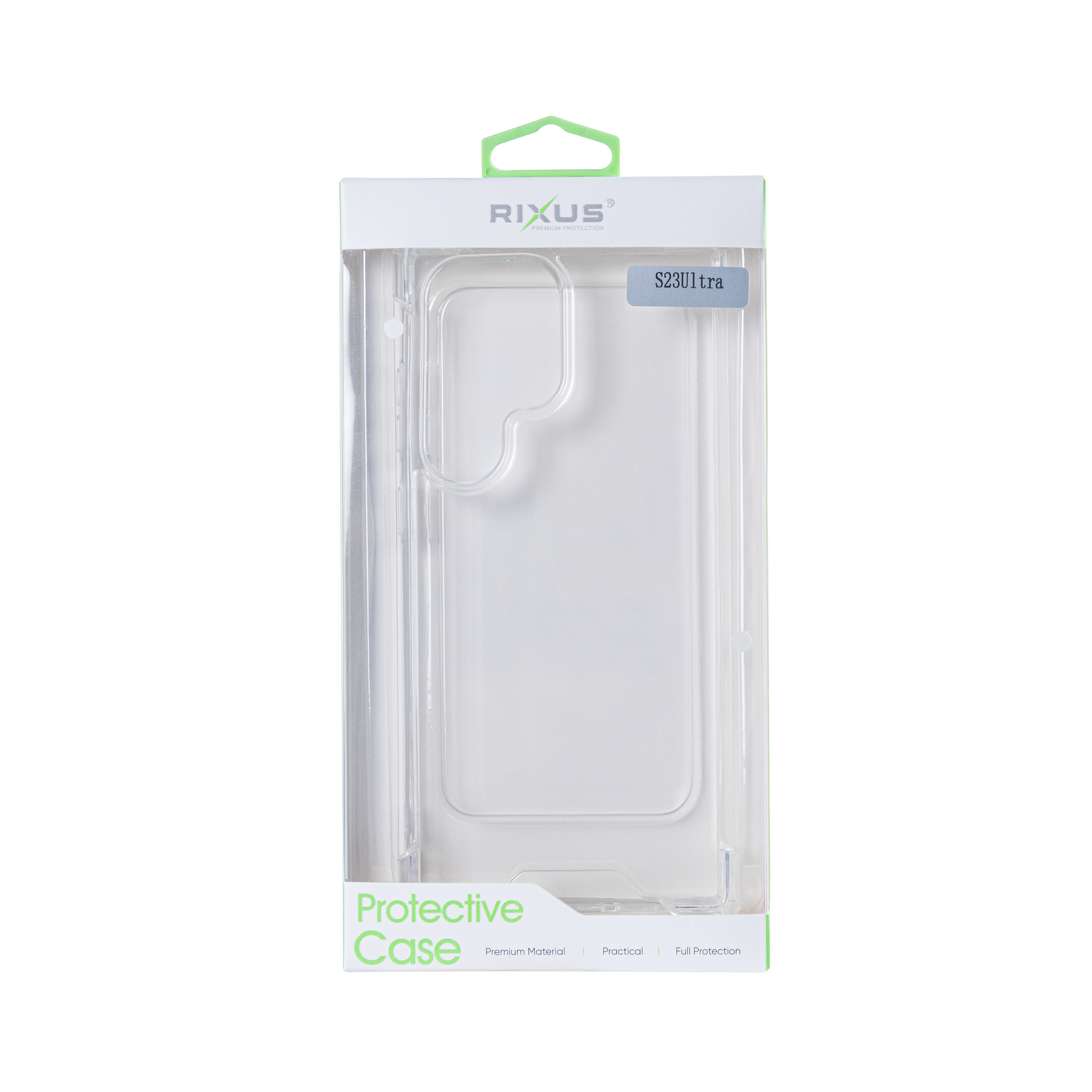 Rixus Anti-Burst Case For Samsung Galaxy S23 Ultra Transparent