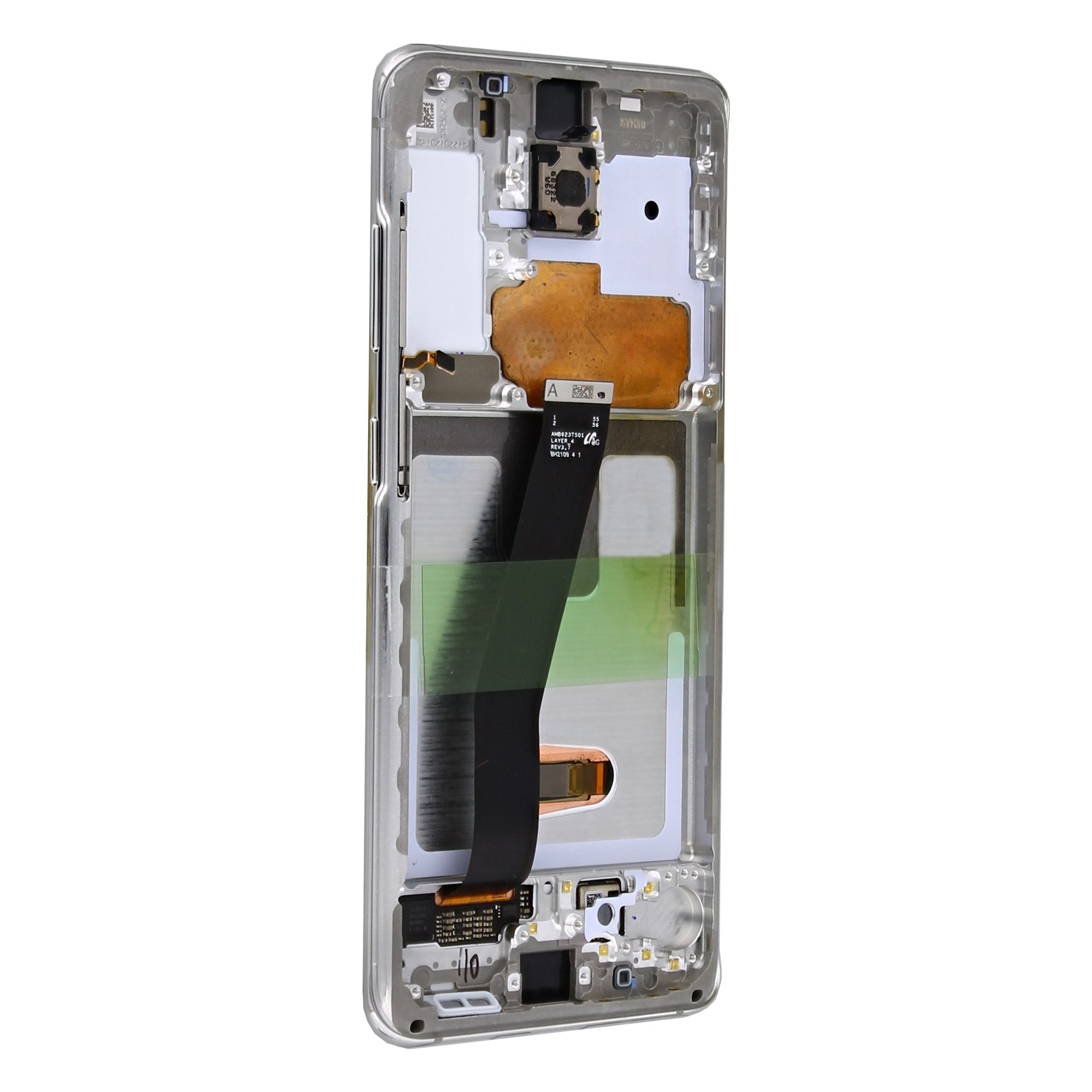 Samsung Galaxy S20 G980F, S20 5G G981F Display And Digitizer With Frame Cloud White Service Pack