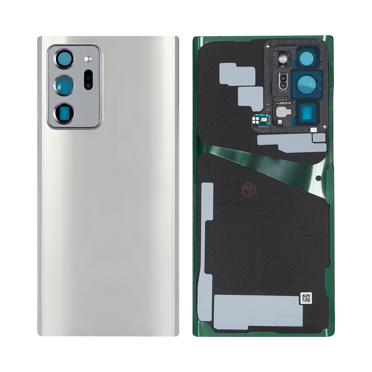 Samsung Galaxy Note 20 Ultra N985F, N986B Back Cover With Lens Mystic White OEM