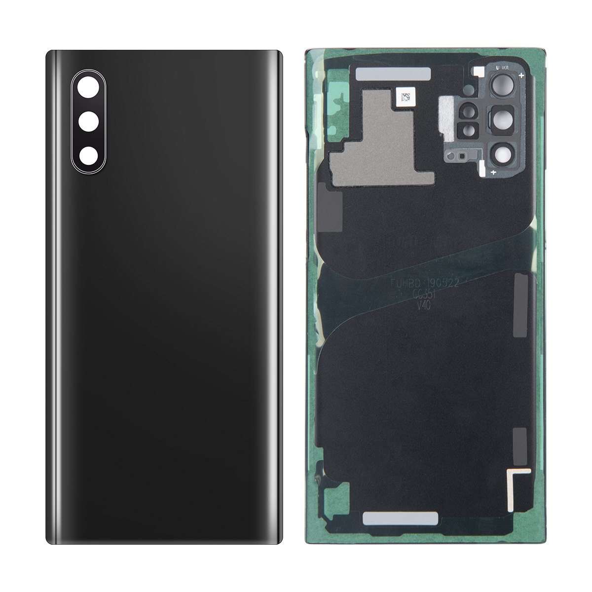 Samsung Galaxy Note 10 Plus N975F Back Cover With Lens Aura Black OEM