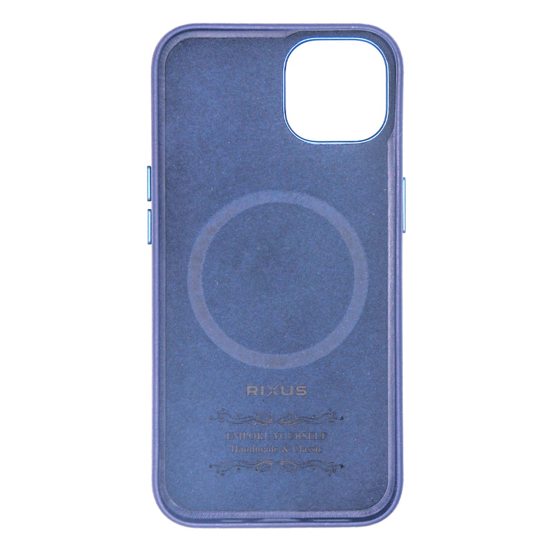 Rixus Classic 02 Case With MagSafe For iPhone 13 Blue