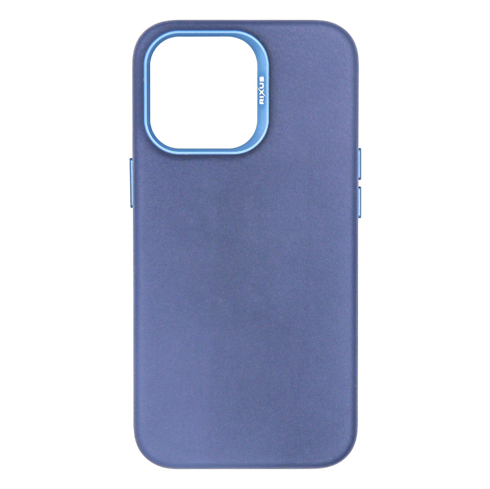 Rixus Classic 02 Case With MagSafe Compatible For Apple iPhone 13 Pro Blue