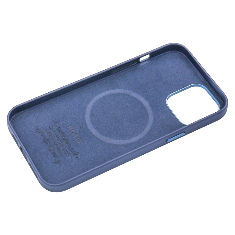 Rixus Classic 02 Case With MagSafe For Apple iPhone 12 Pro Max Blue