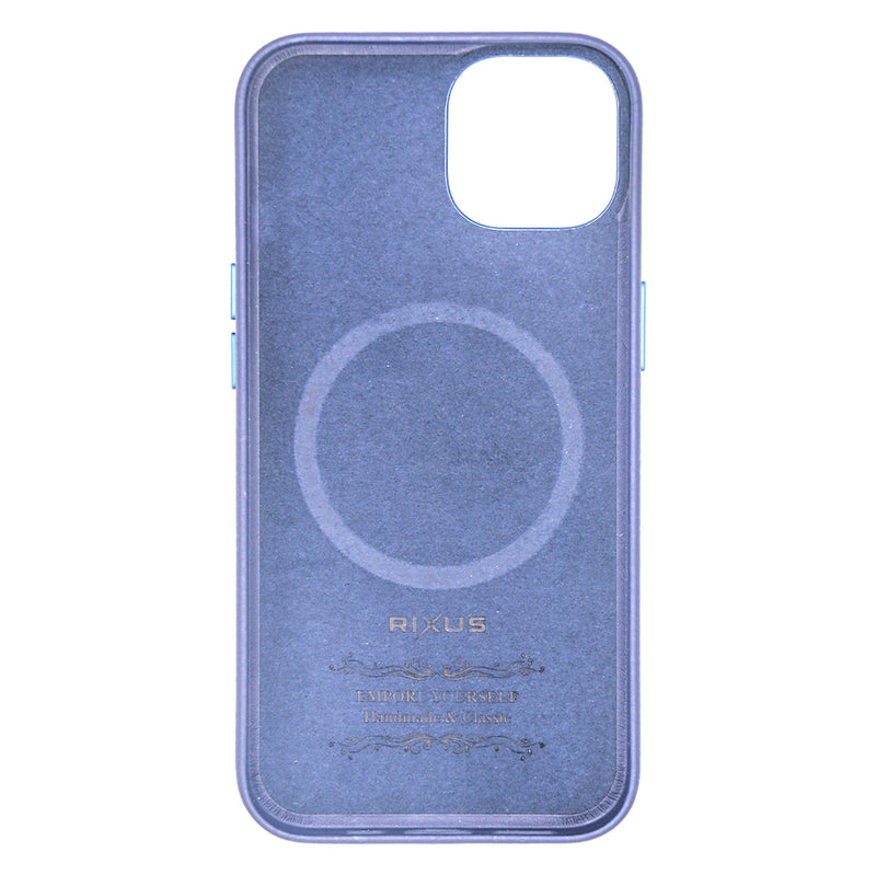 Rixus Classic 02 Case With MagSafe For iPhone 14 Blue