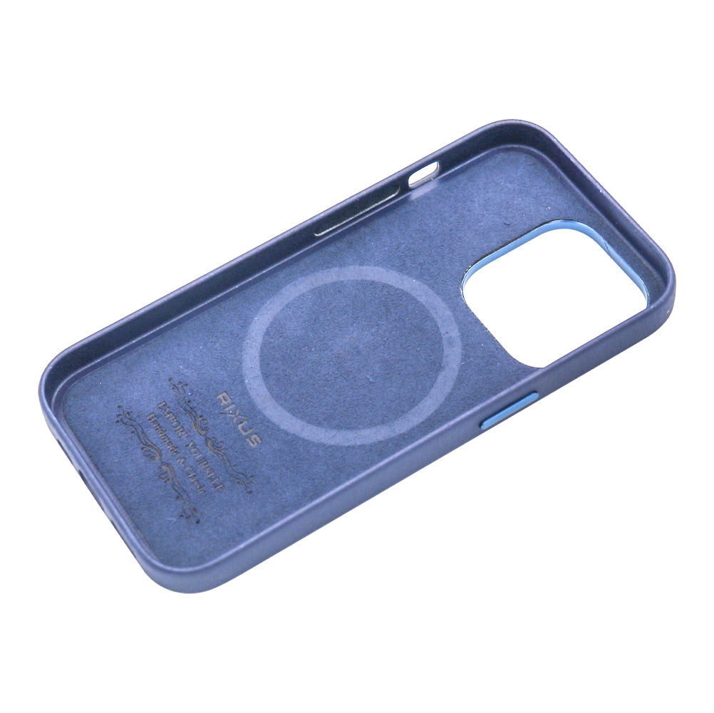 Rixus Classic 02 Case With MagSafe Compatible For Apple iPhone 14 Pro Blue