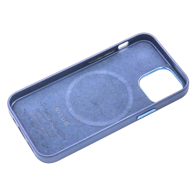 Rixus Classic 02 Case With MagSafe For iPhone 13 Mini Blue