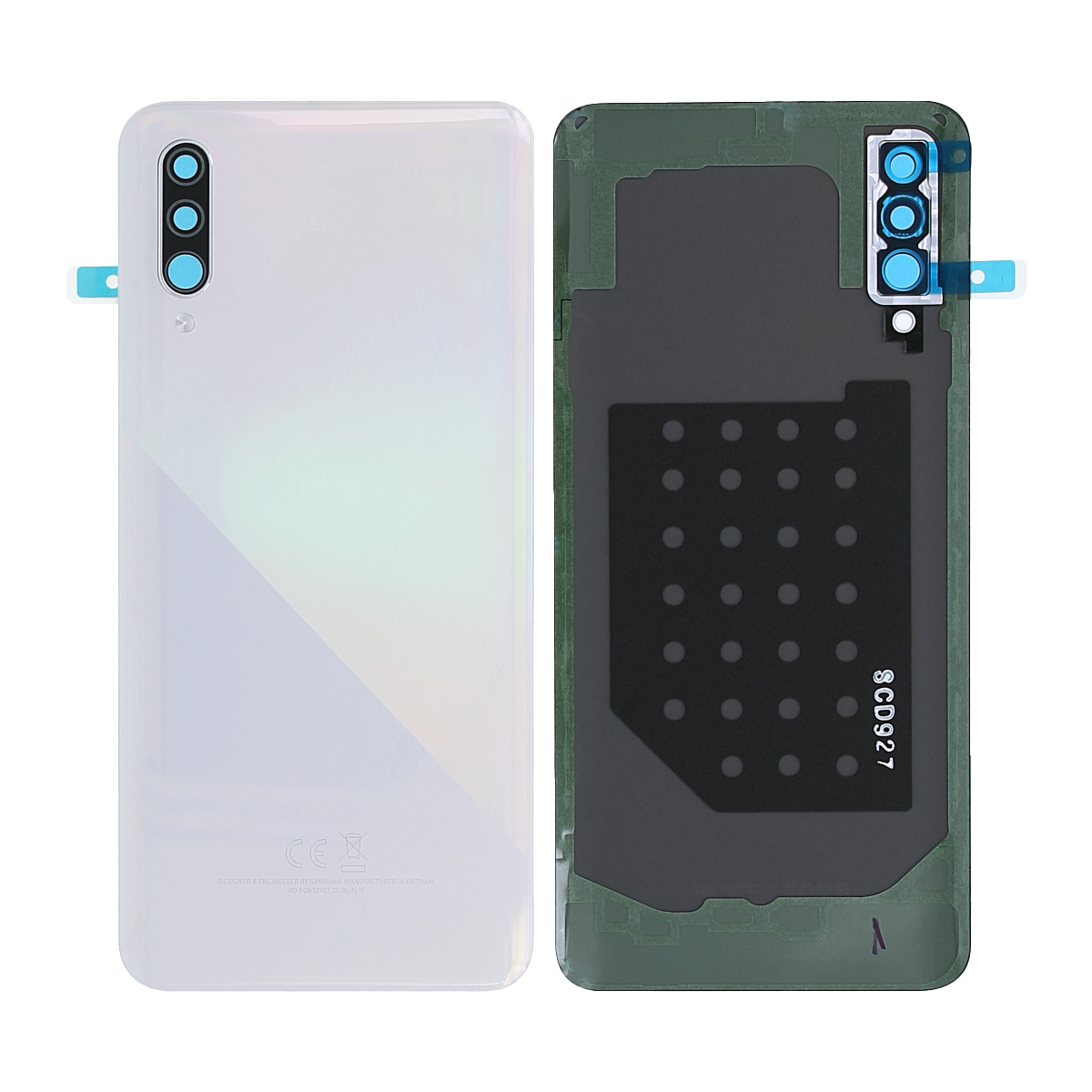 Samsung Galaxy A30s A307F Back Cover With Lens Prism Crush White OEM