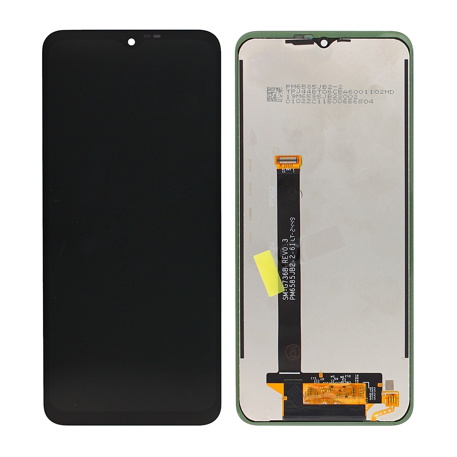 Samsung Galaxy Xcover 6 Pro G736B Display And Digitizer Without Frame Black Service Pack