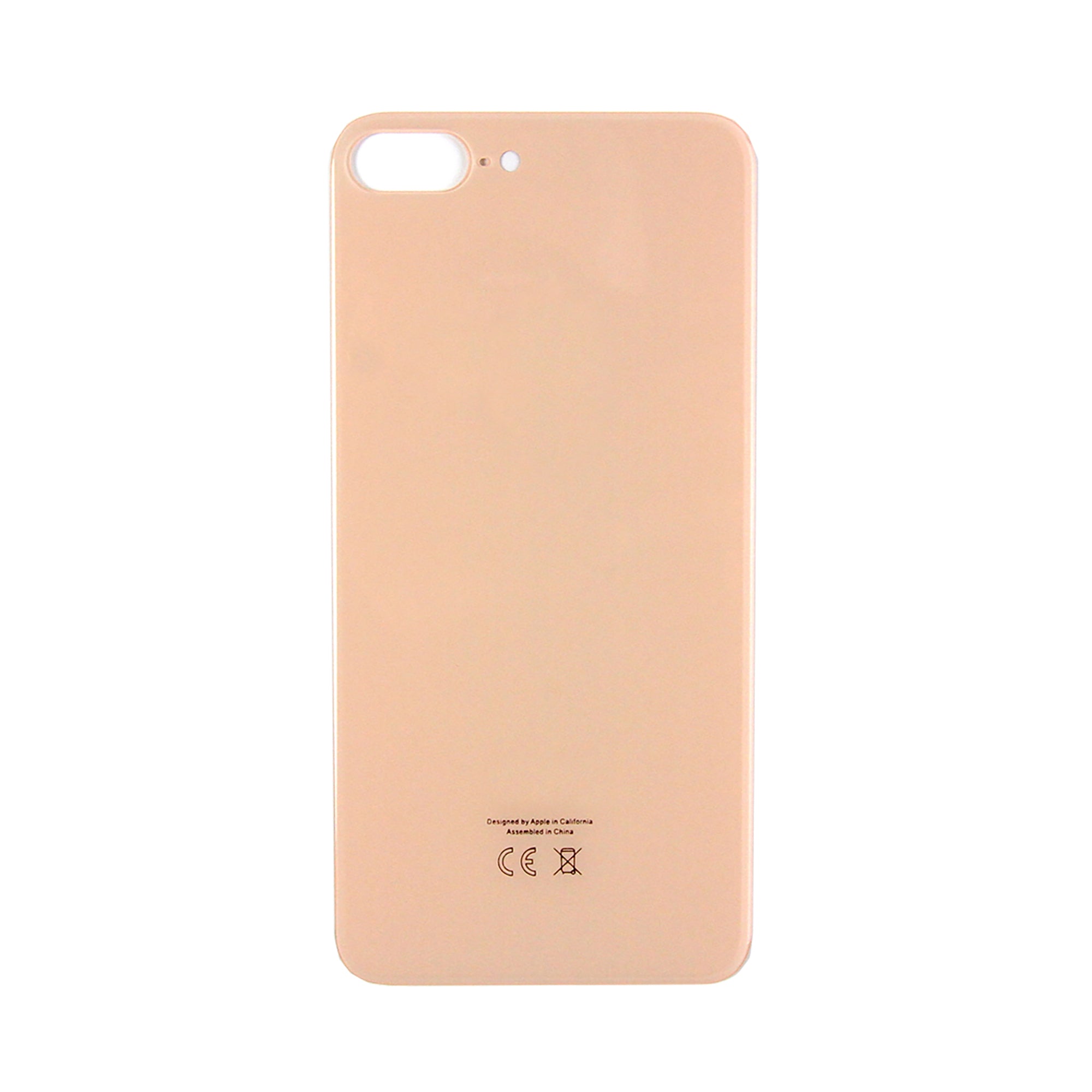 For Apple iPhone 8 Plus Back Glass, Enlarged Camera Frame Rose Gold Compatible