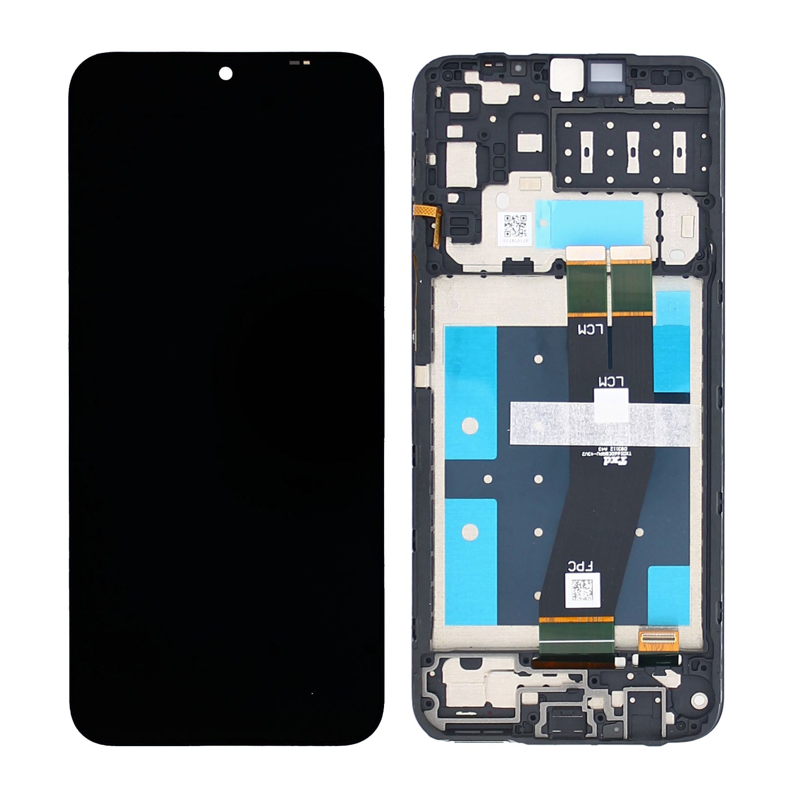 Samsung Galaxy A14 A145F Display And Digitizer With Frame Black Service Pack