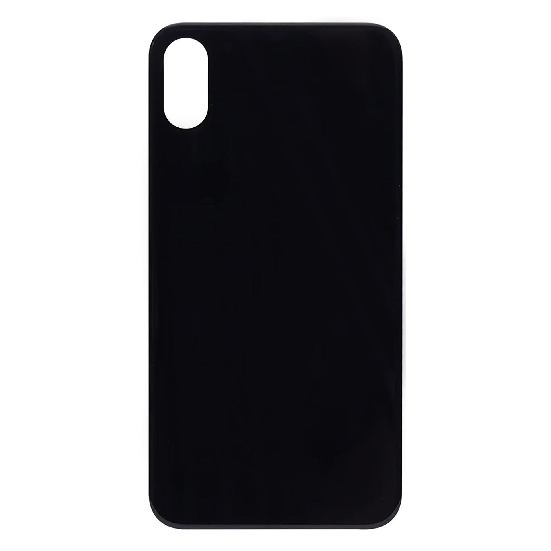 For Apple iPhone XS Back Glass, Enlarged Camera Frame Black Compatible