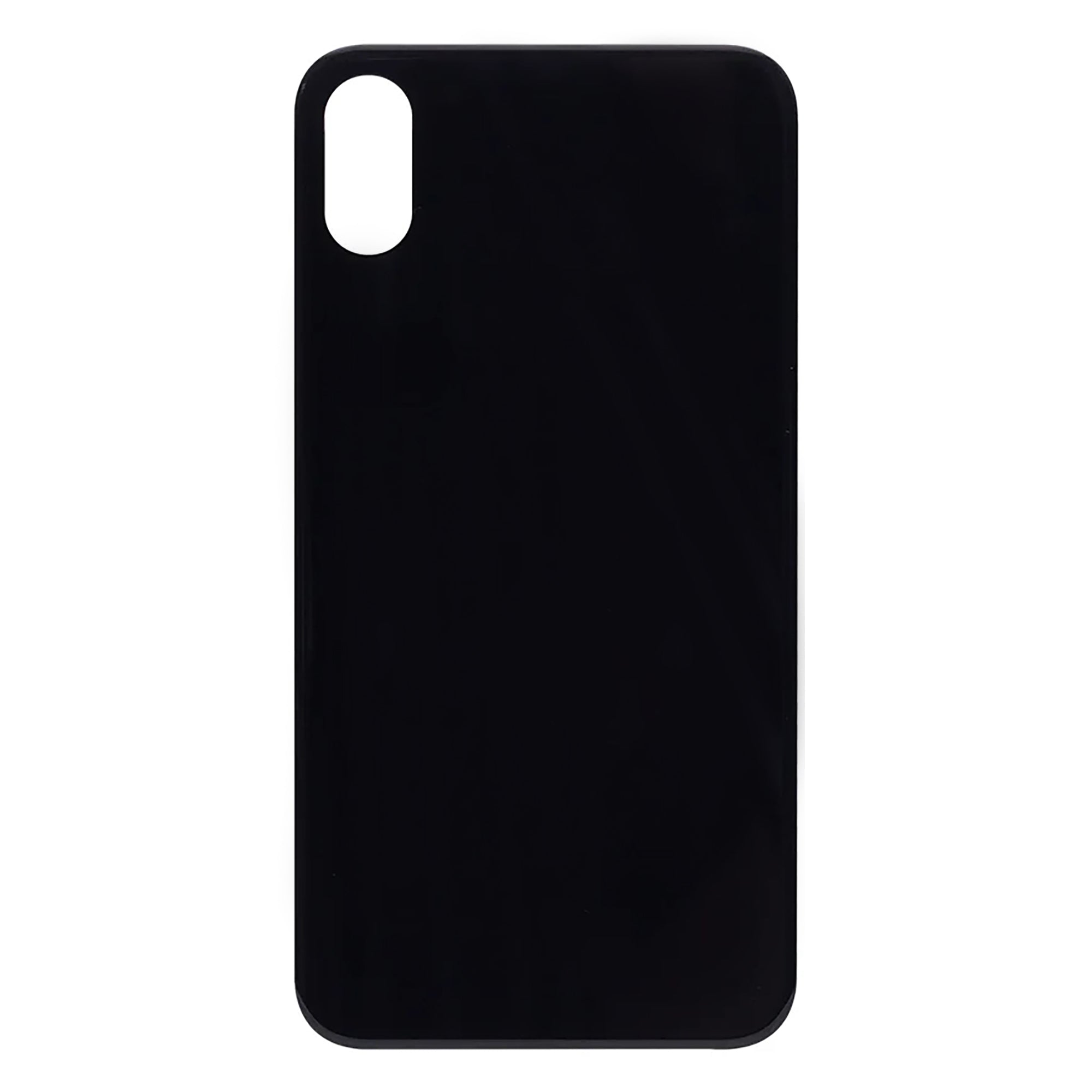 For Apple iPhone XS Back Glass, Enlarged Camera Frame Black Compatible