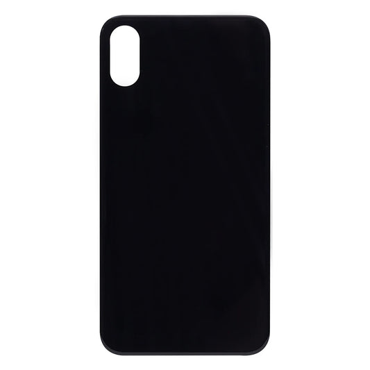 For Apple iPhone XS Back Glass, Enlarged Camera Frame Black Compatible