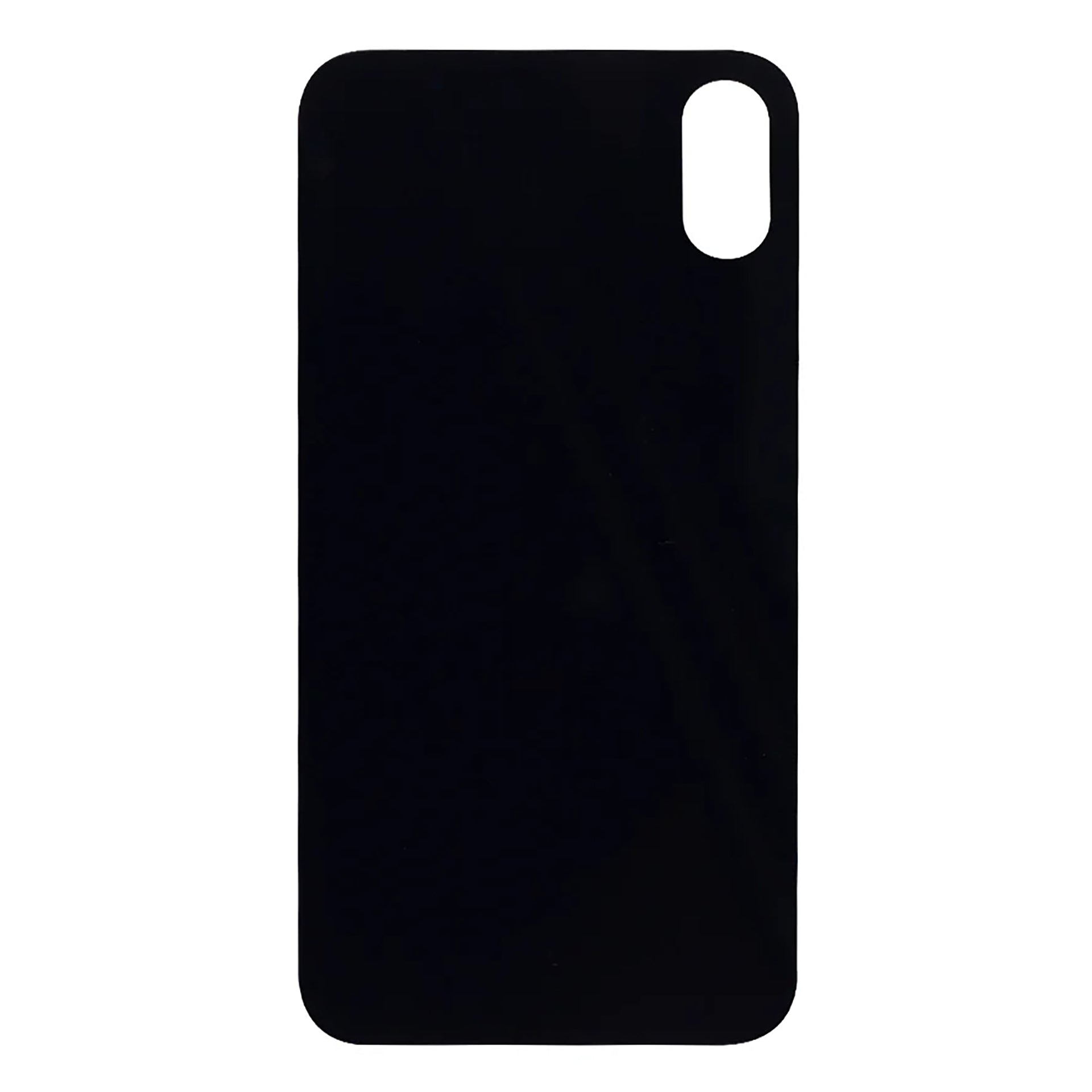 For Apple iPhone XS Back Glass, Enlarged Camera Frame Black Compatible