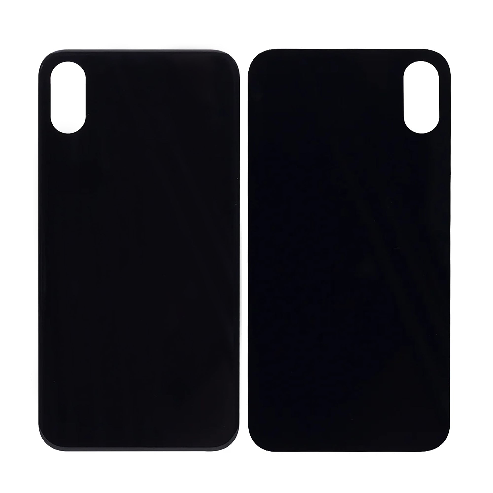 For Apple iPhone XS Back Glass, Enlarged Camera Frame Black Compatible