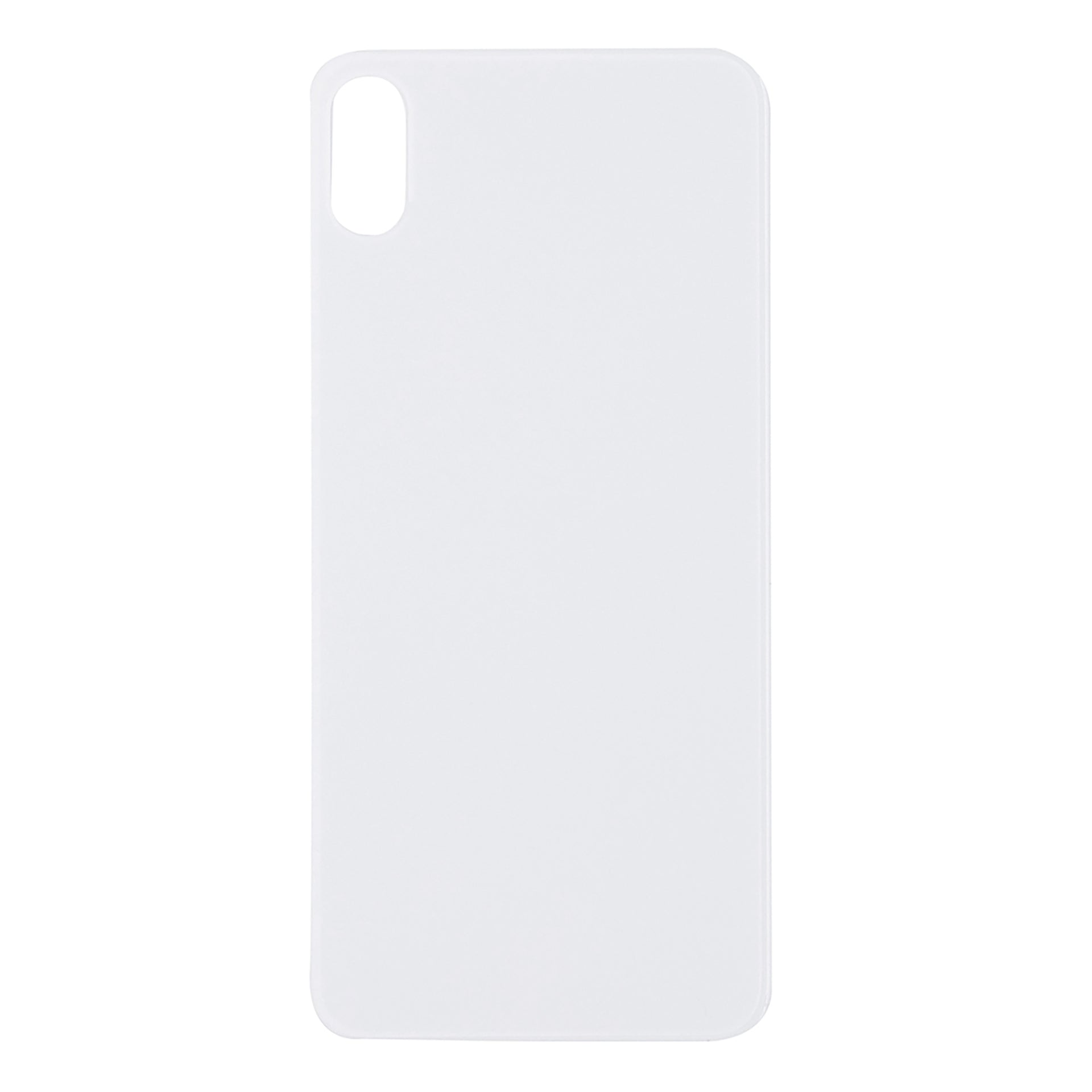For Apple iPhone XS Back Glass, Enlarged Camera Frame White Compatible