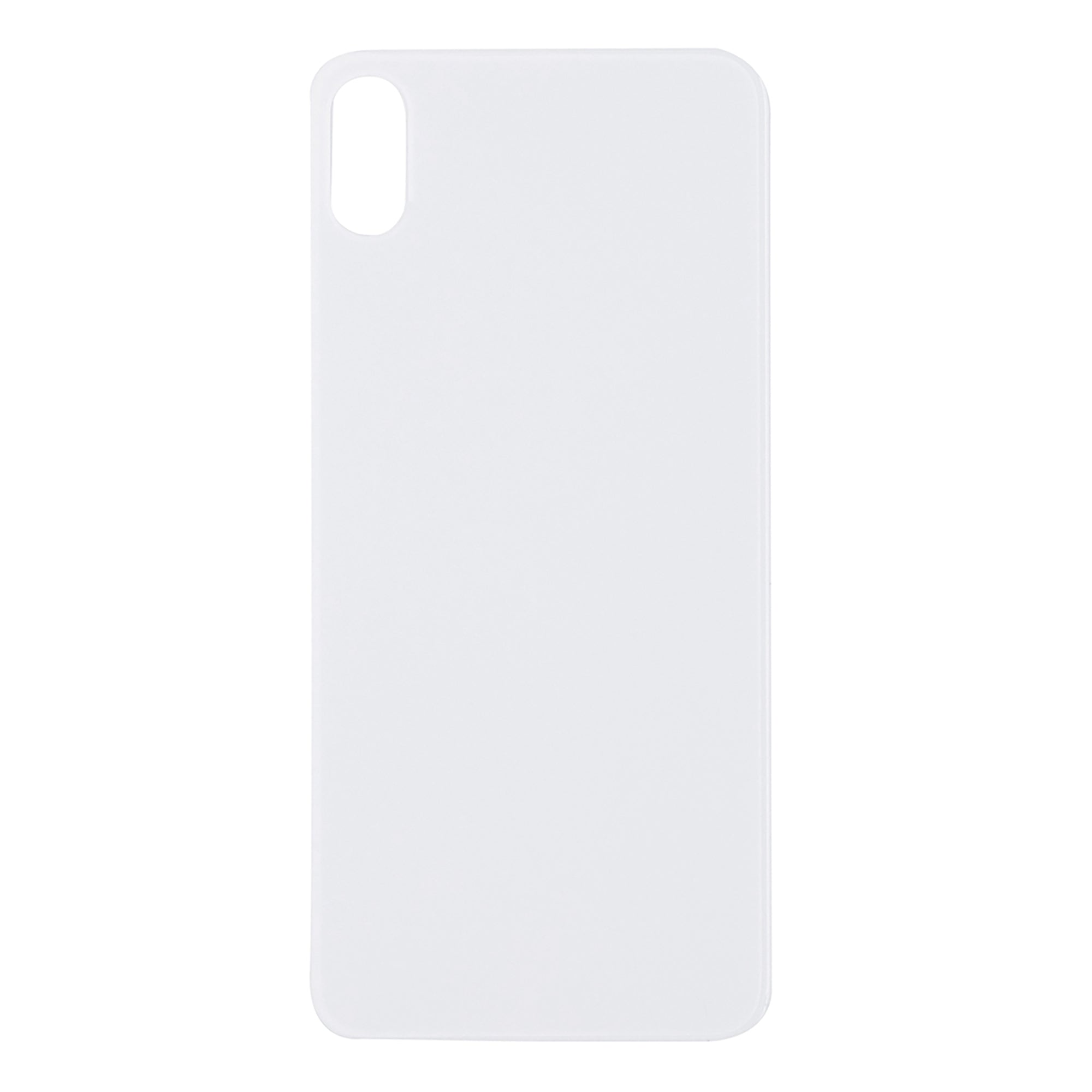 For Apple iPhone XS Back Glass, Enlarged Camera Frame White Compatible