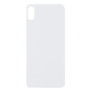 For Apple iPhone XS Back Glass, Enlarged Camera Frame White Compatible