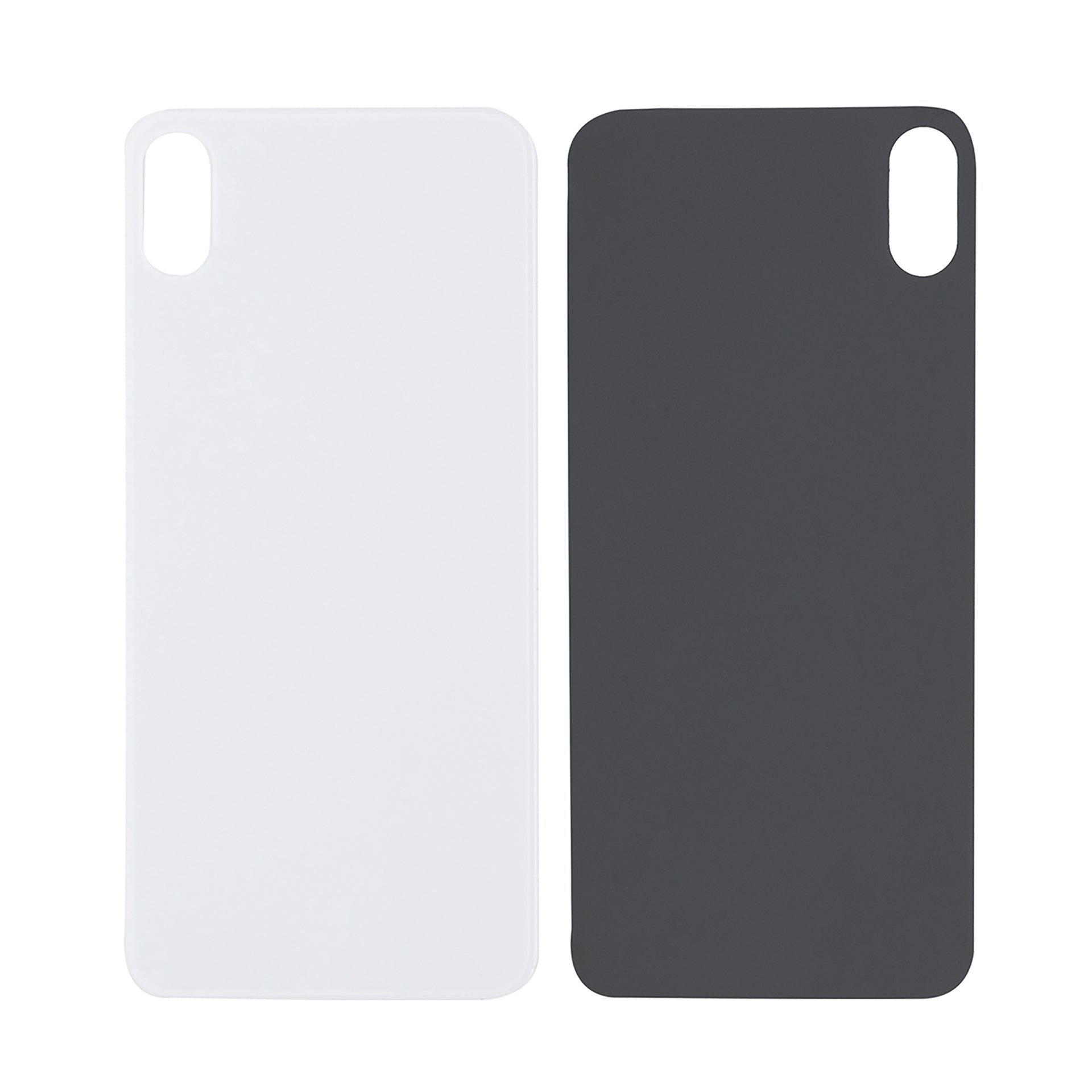 For Apple iPhone XS Back Glass, Enlarged Camera Frame White Compatible