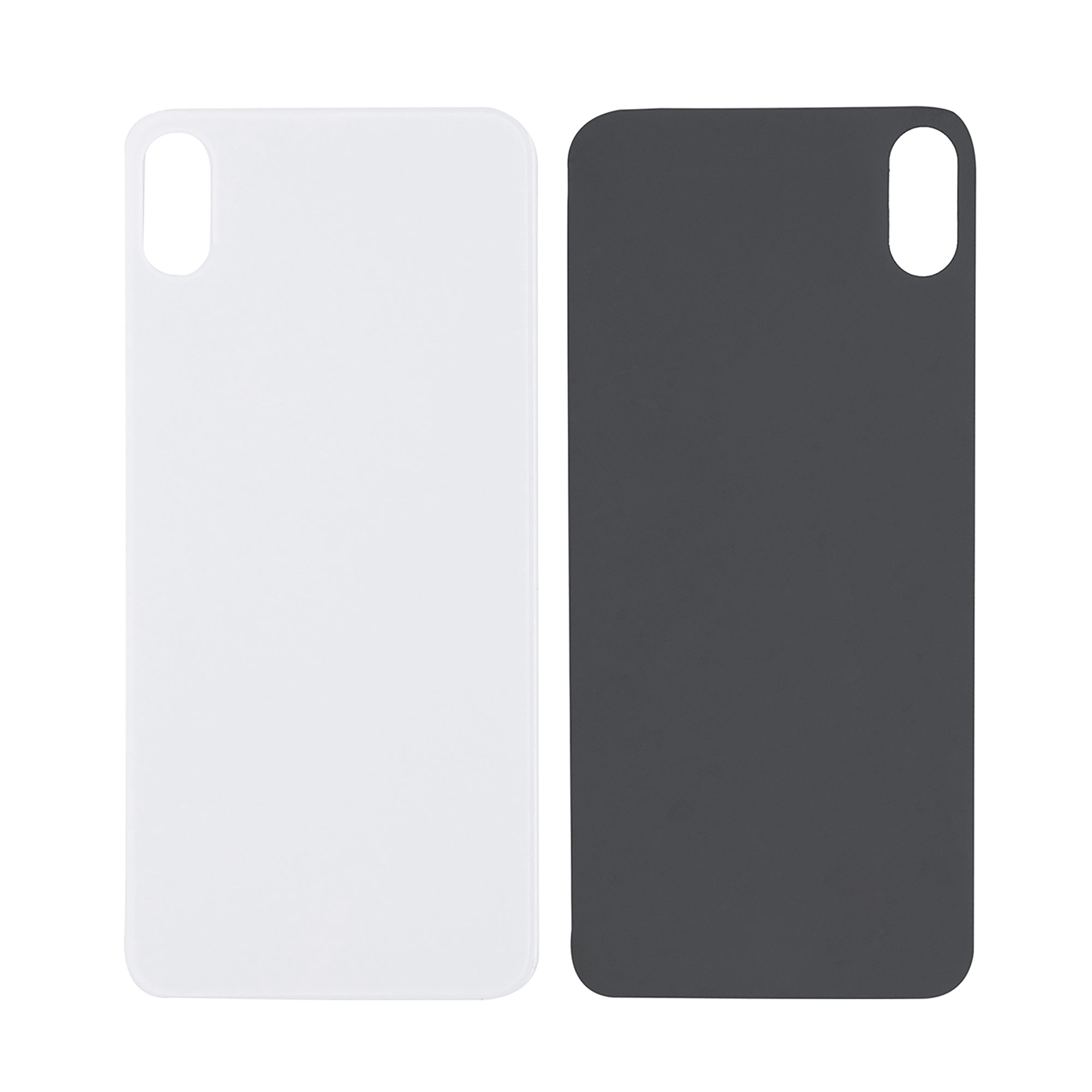 For Apple iPhone XS Back Glass, Enlarged Camera Frame White Compatible