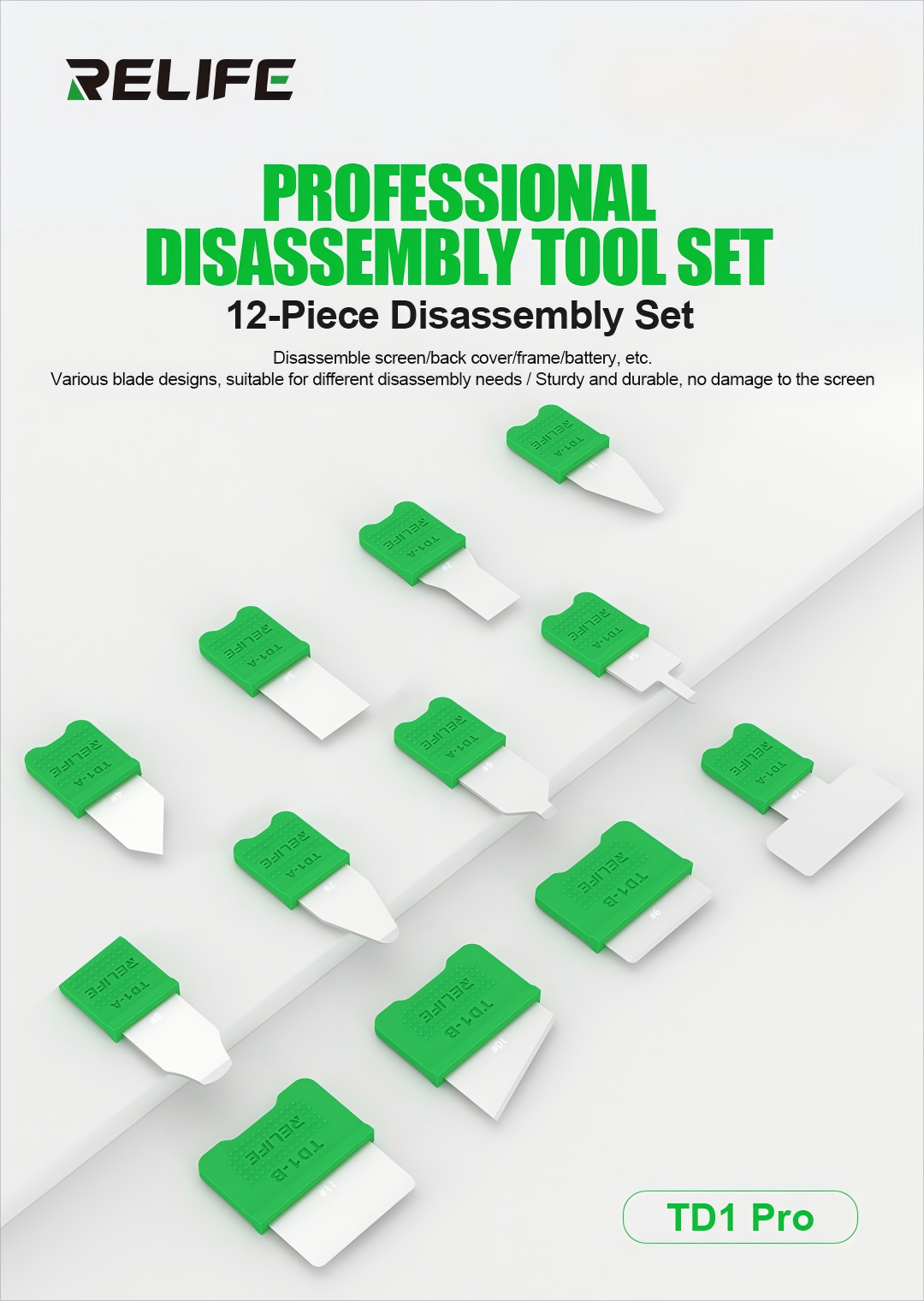 RELIFE TD1 Pro Disassembly Blade Set (12pcs)