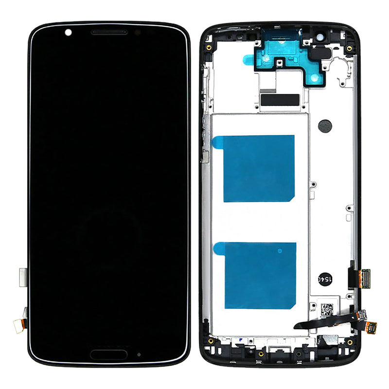 Motorola Moto G6 Display And Digitizer With Frame Black OEM