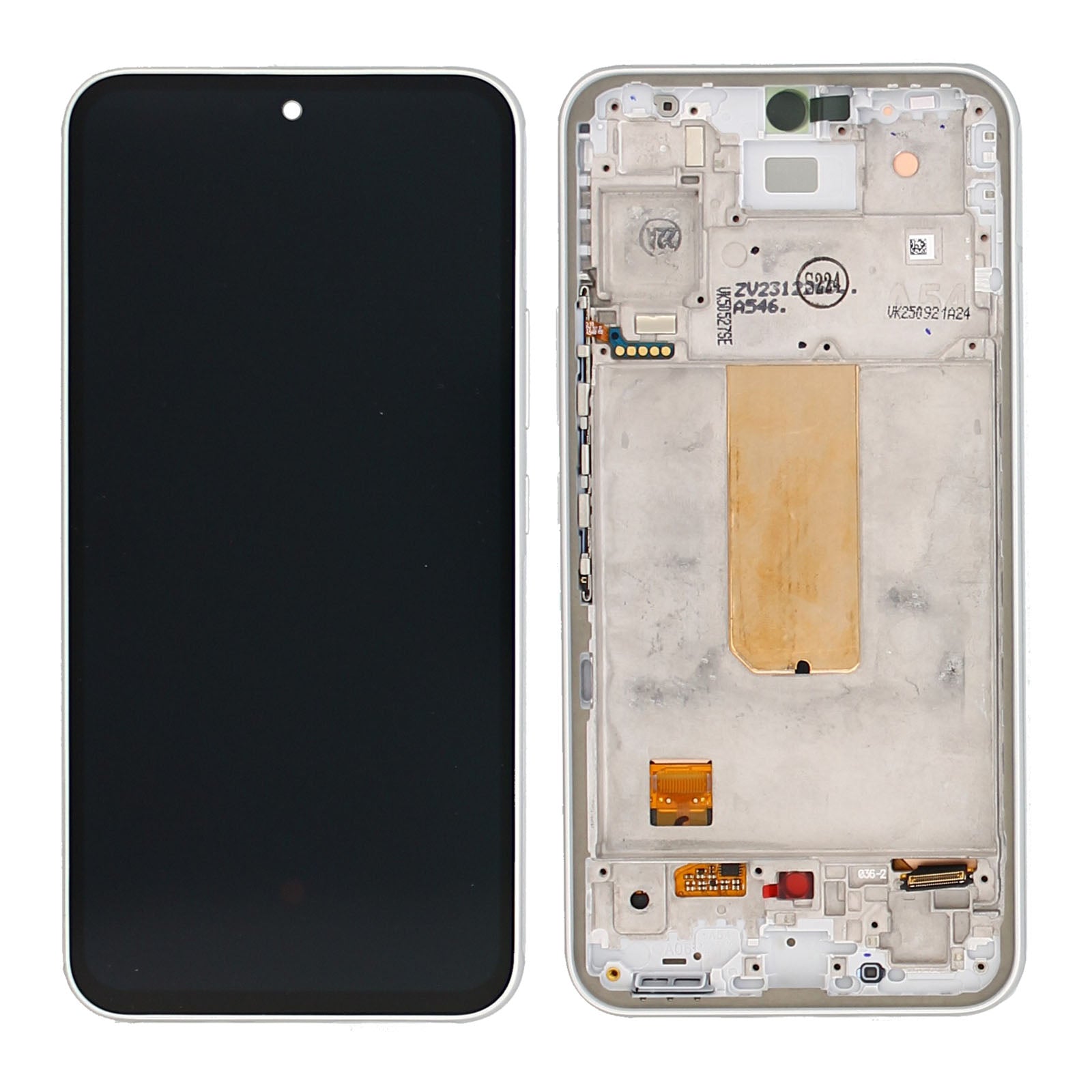 Samsung Galaxy A54 5G A546B Display And Digitizer With Frame White Service Pack