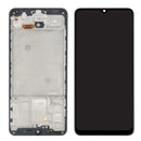 Samsung Galaxy A31 A315F Display And Digitizer With Frame Black Soft-OLED