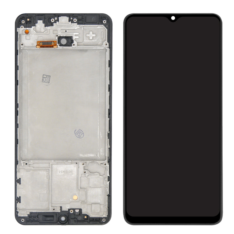 Samsung Galaxy A31 A315F Display And Digitizer With Frame Black Soft-OLED