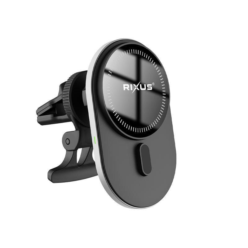 Rixus RXWC13 ​Wireless Car Charger MagSafe Compatibility 15W Space Gray