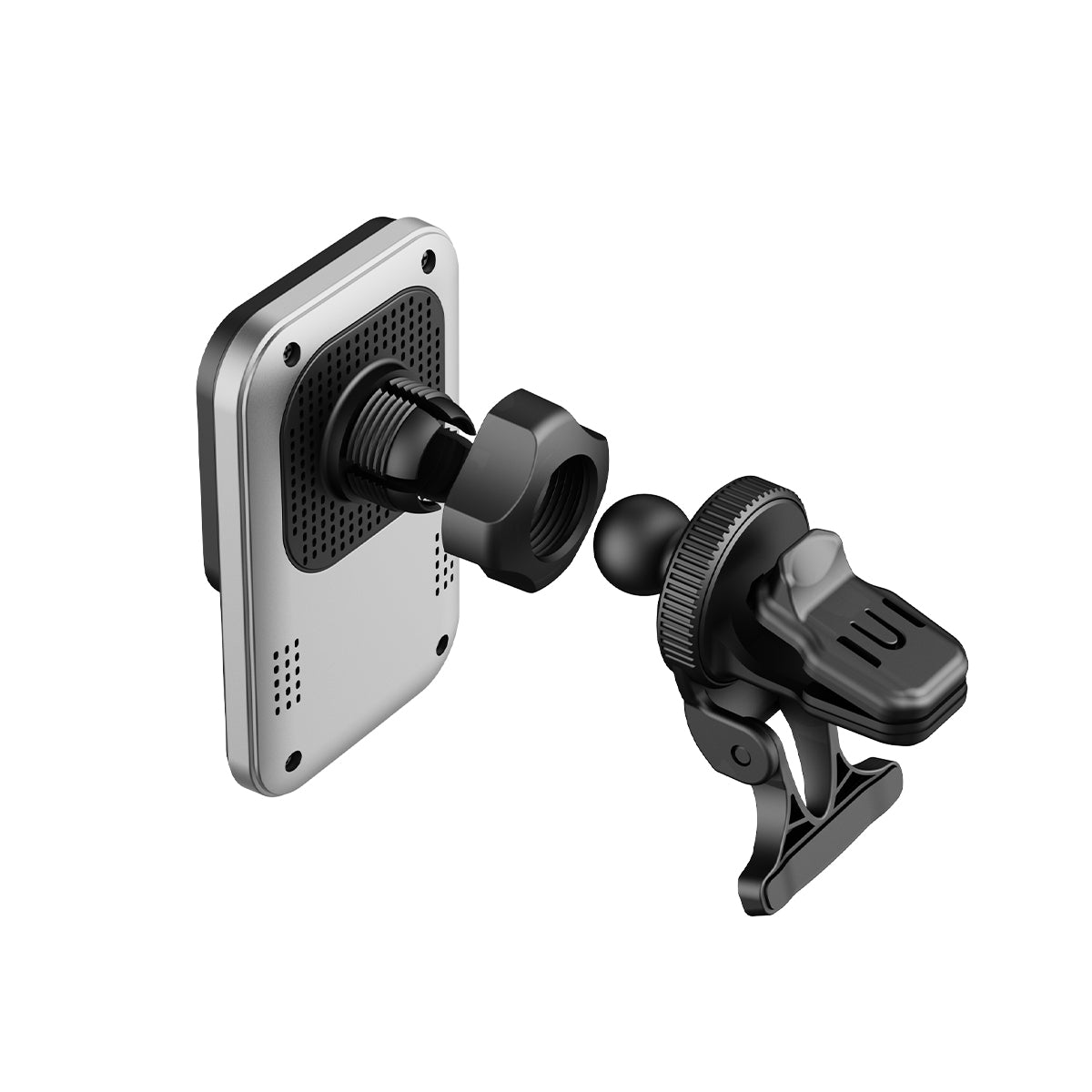 Rixus RXWC14 Wireless Car Charger With MagSafe Compatible 15W Space Gray