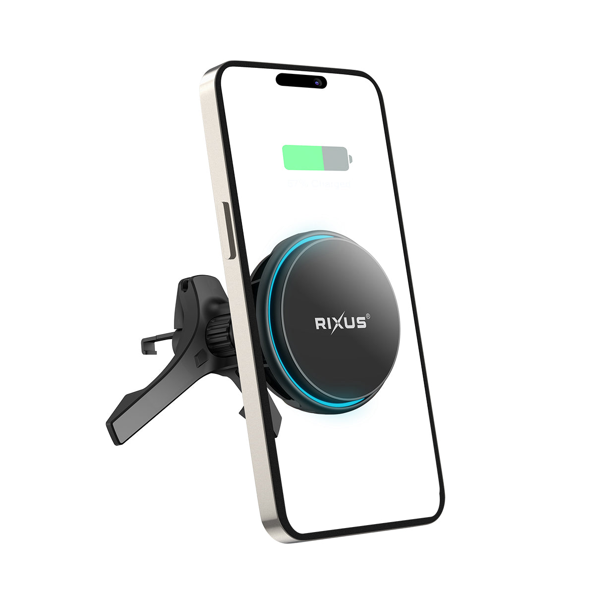 Rixus RXWC21 MagSafe Compatible Car Mount Charger Ice Cooling Fit Black