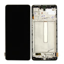 Samsung Galaxy M52 5G M526B Display And Digitizer With Frame Black Service Pack