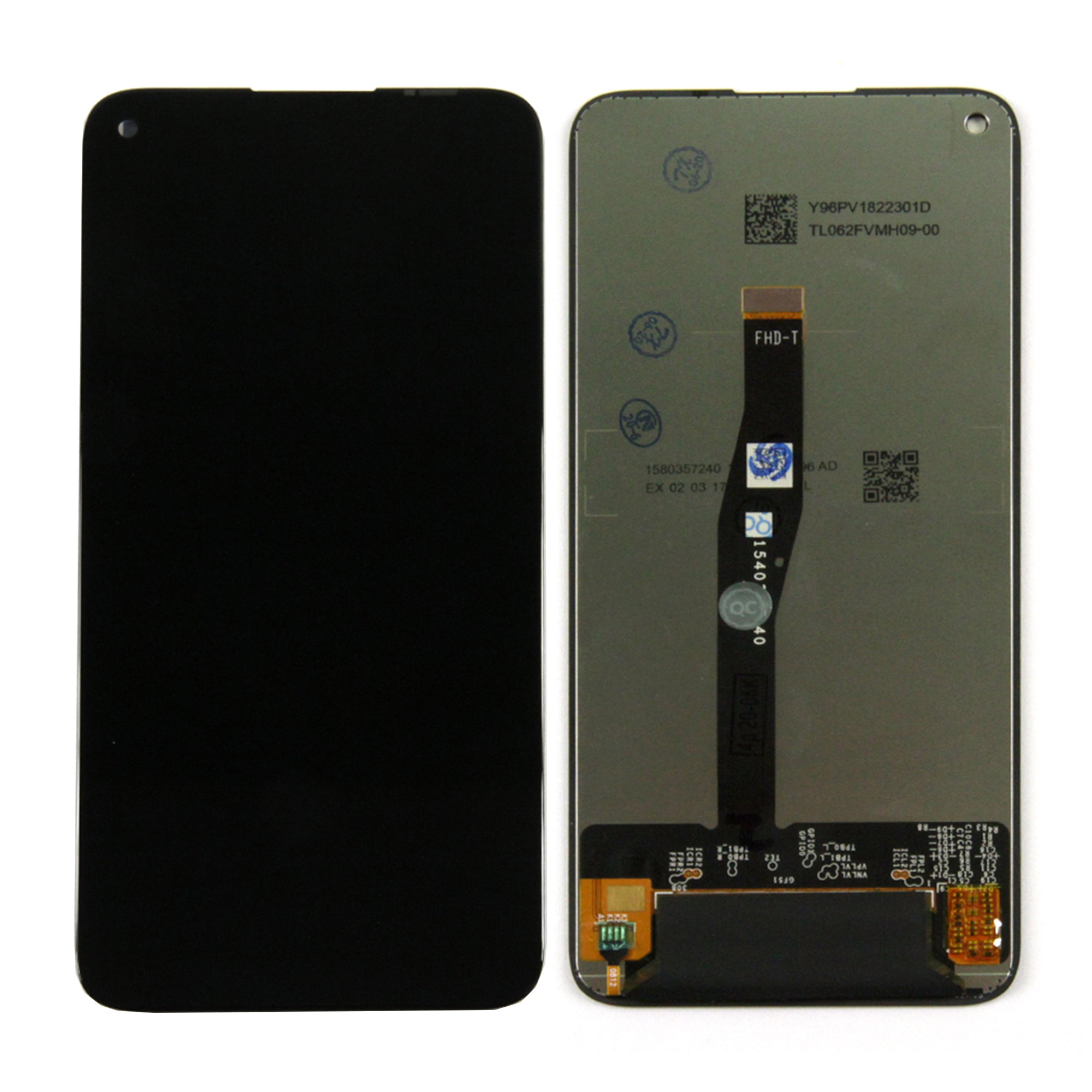 Huawei Nova 5i Pro Display And Digitizer Without Frame Black OEM