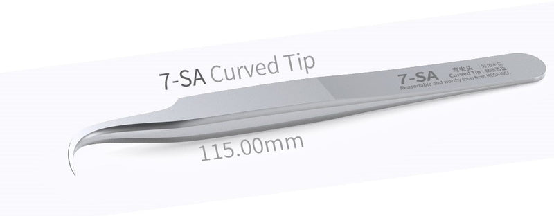 MEGA-IDEA Tweezer 7-SA Curved Tip