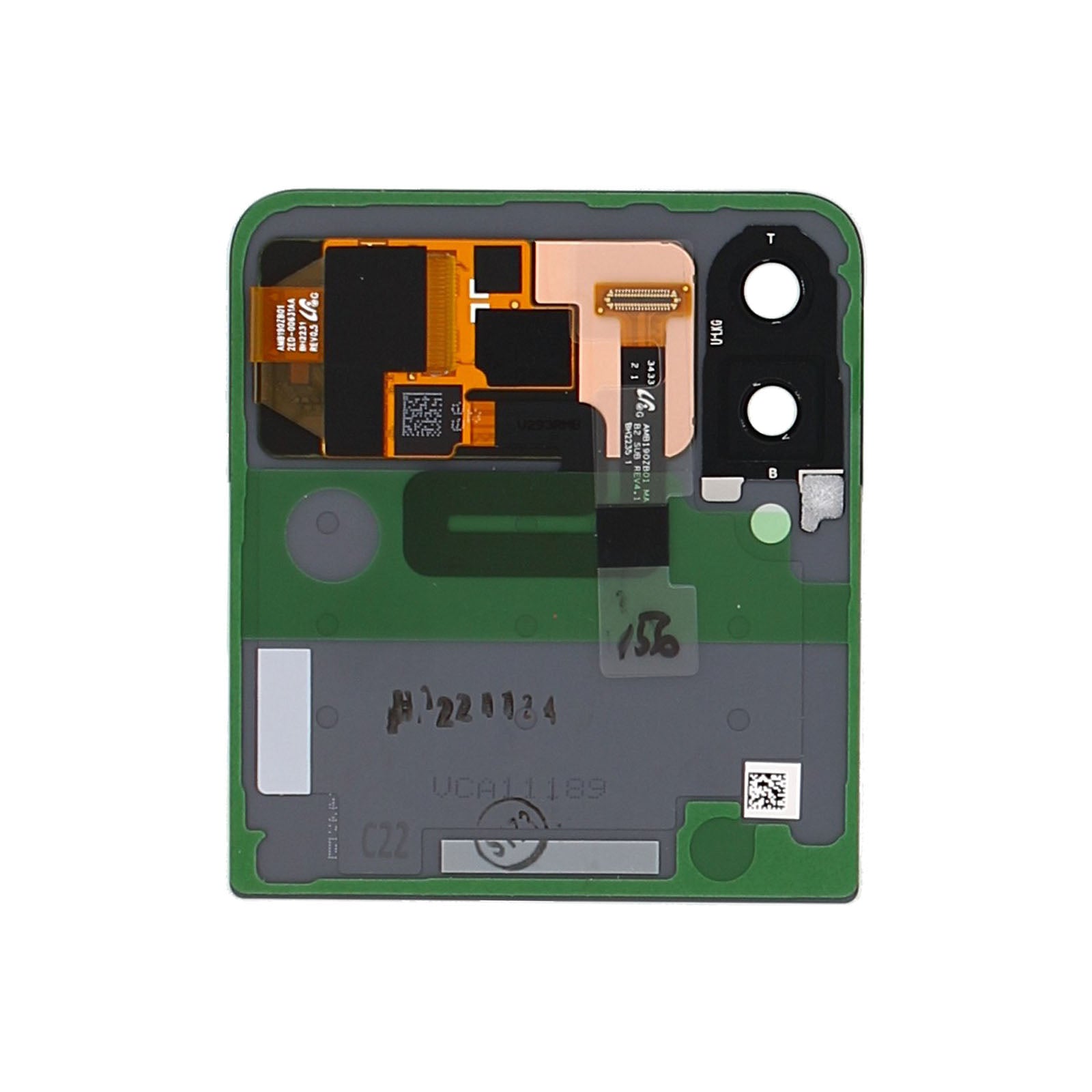 Samsung Galaxy Z Flip3 5G F711B Sub  Display And Digitizer Cream Service Pack